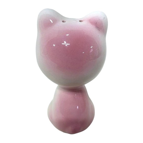 Vintage Orphan Piggy Salt Shaker 4" Porcelain Ceramic Bashful Cute - Picture 3 of 3